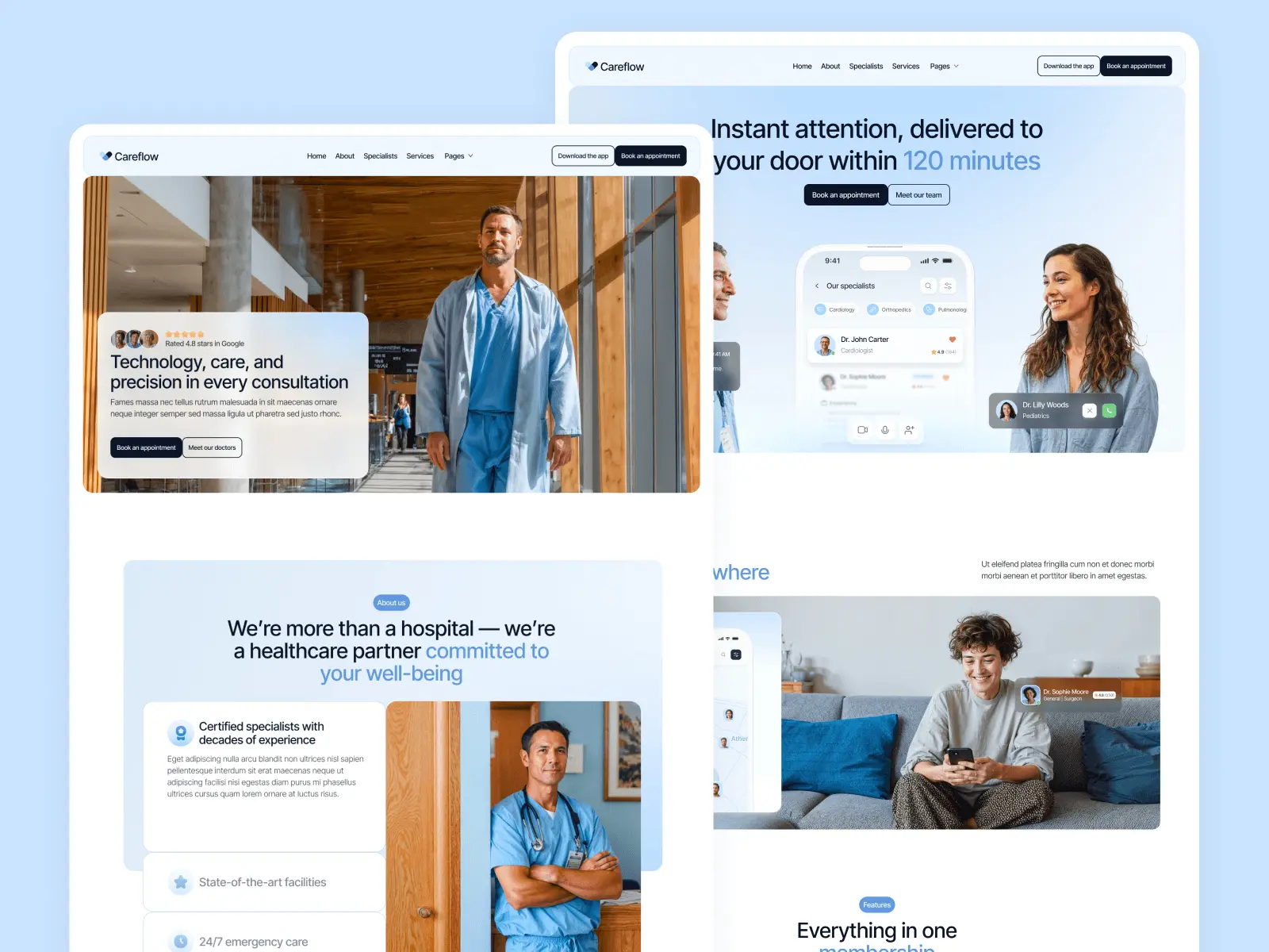 MEDICAL CENTER WEBFLOW THEME