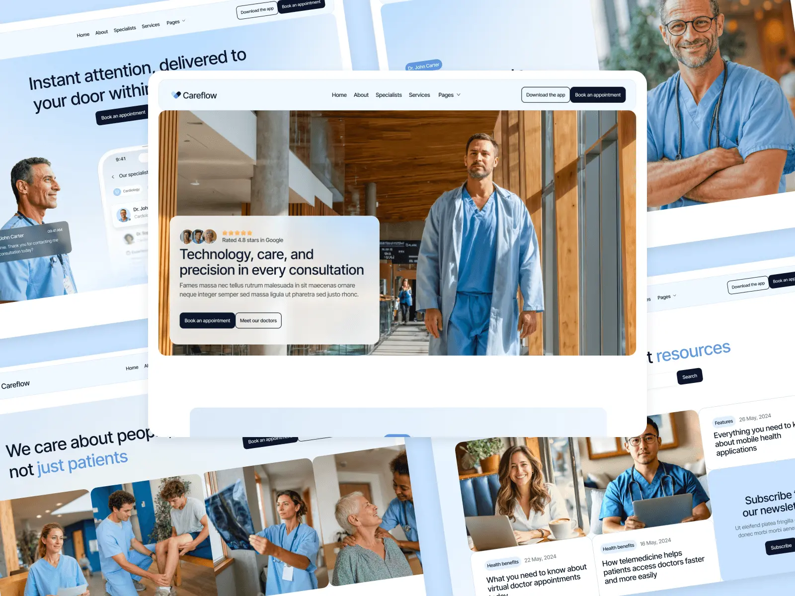 HEALTHCARE PROVIDER WEBFLOW TEMPLATE
