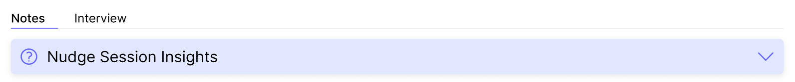 Redesign of Nudge Session Insights which keeps section minimized by default