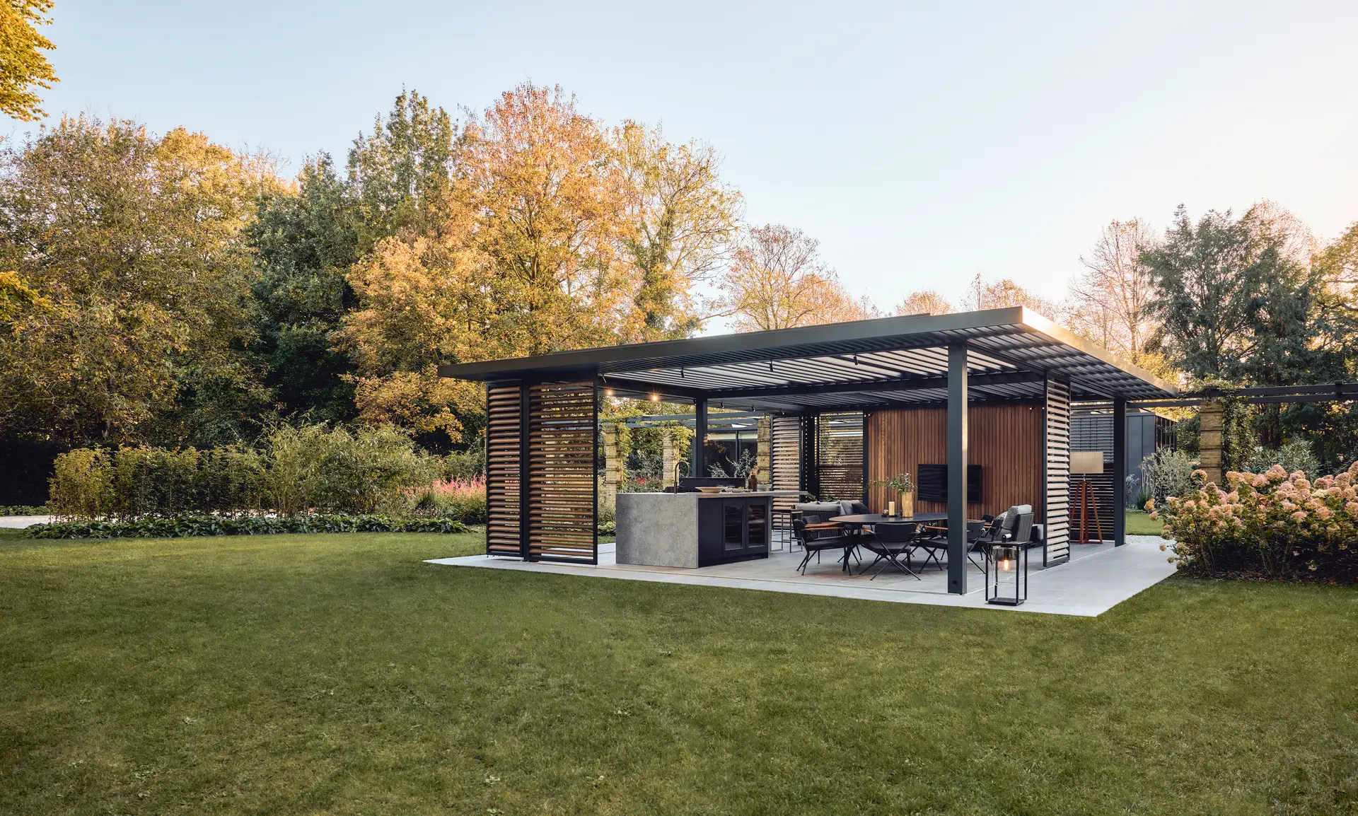 Renson Amani pergola buiten