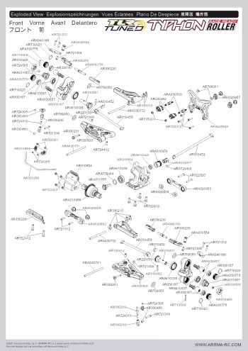 ARRMA Typhon TLR-Tuned Parts Explosion