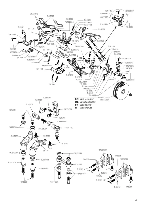 TLR 22X AC Exploded View