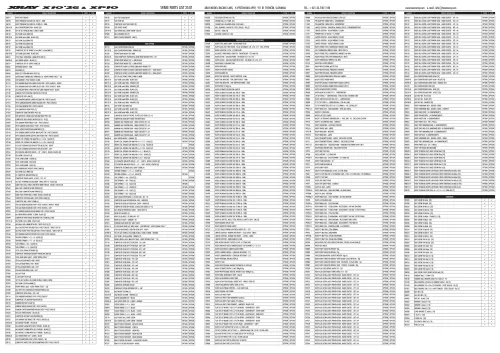 XRAY X10 26 Parts List