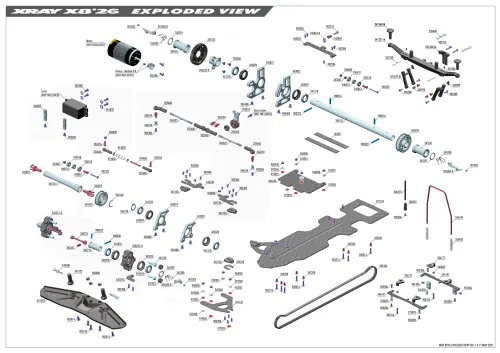 XRAY X8 26 Exploded View