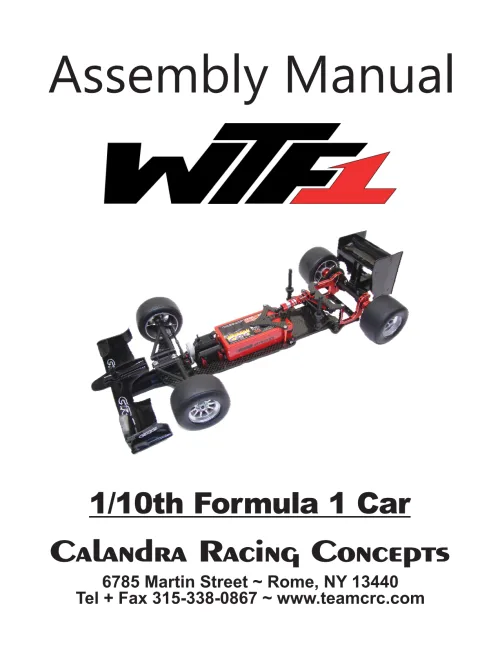 CRC WTF-1 Manual
