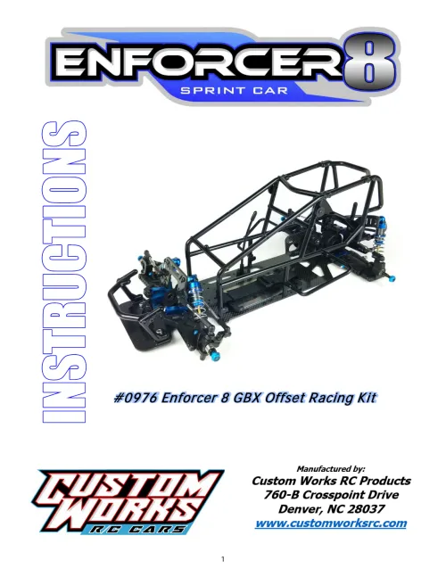 Custom Works Enforcer 8 Direct Drive Manual