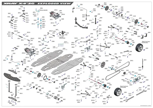 XRAY X4 26 Exploded View