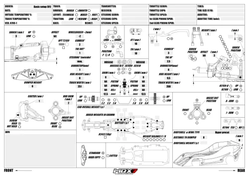 Mugen MRX7 Setup Sheet Kit