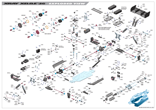 XRAY XB8E 26 Exploded View