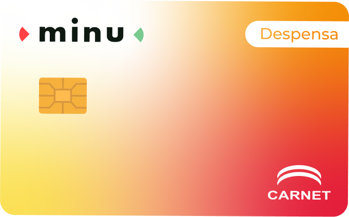 Tarjeta de vales de despensa minu