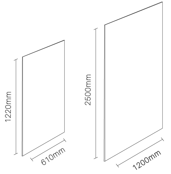Sheet Größen
