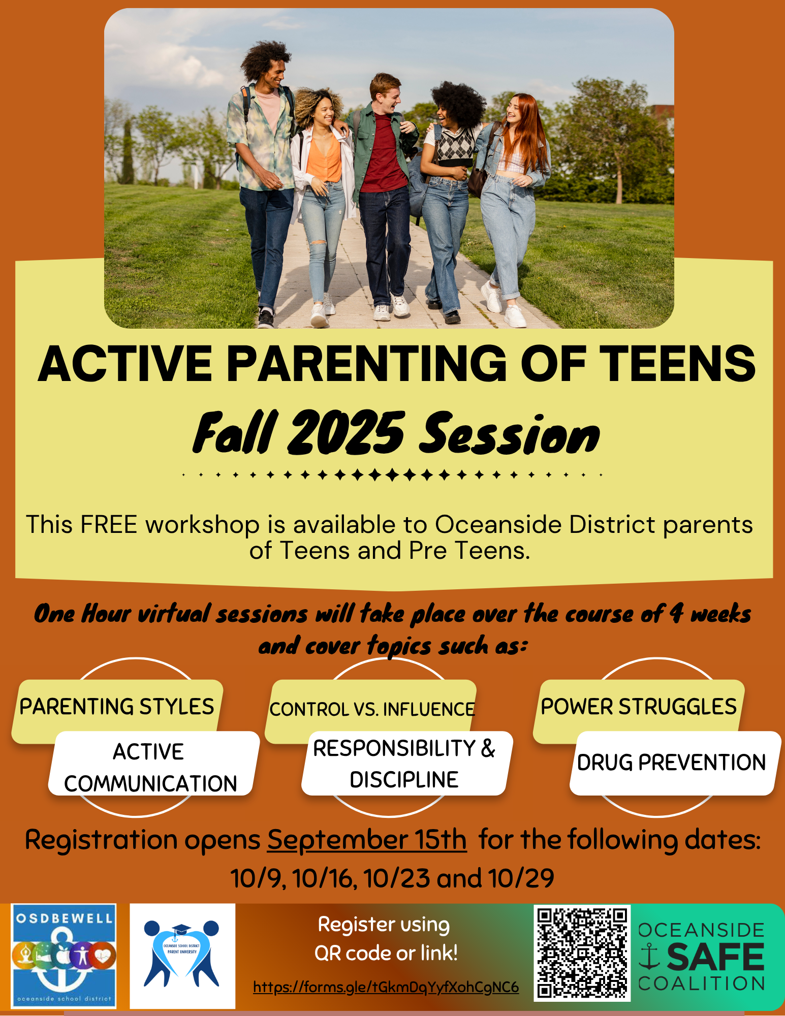 Active Parenting of Teens - Fall 2025 Session