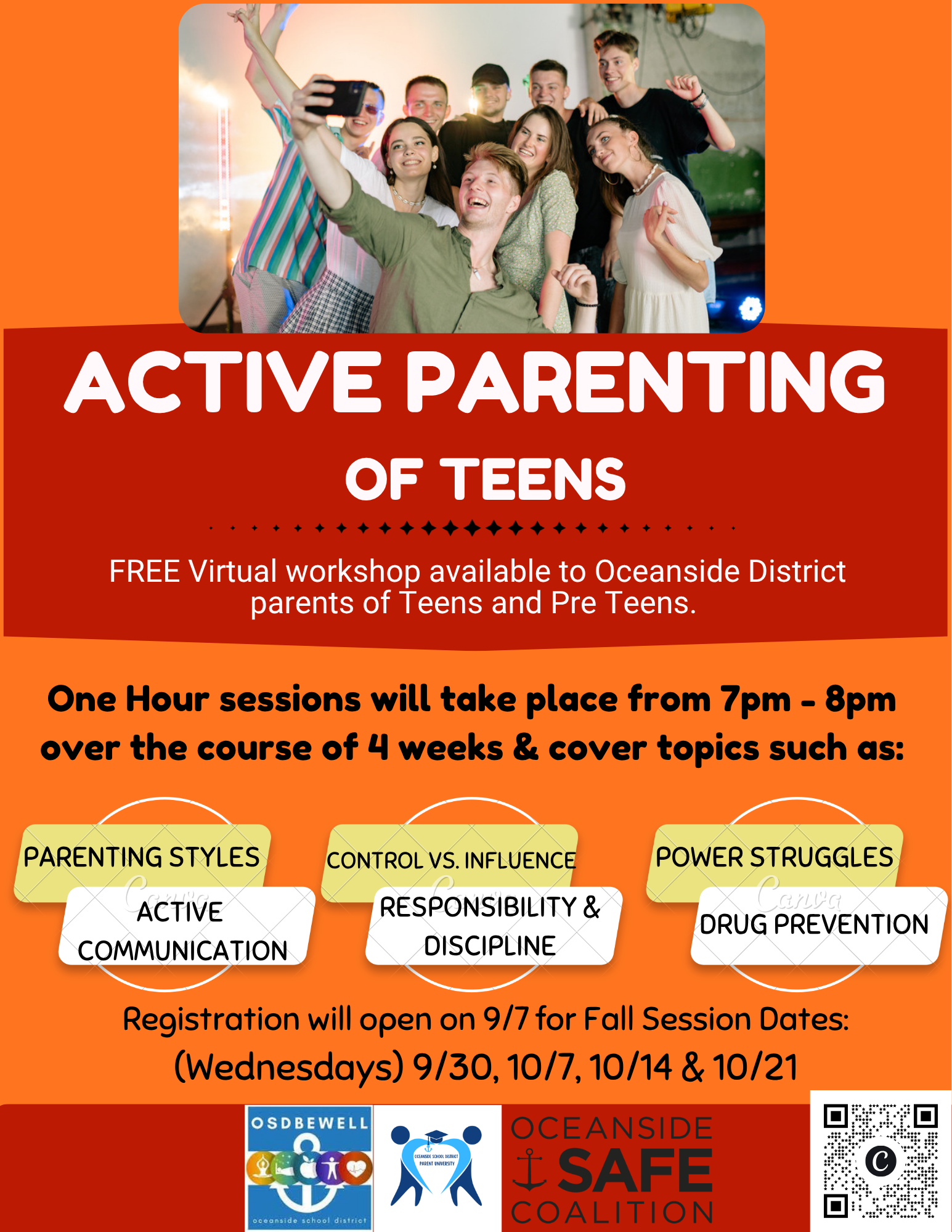 Active Parenting of Teens - Fall 2026 Session