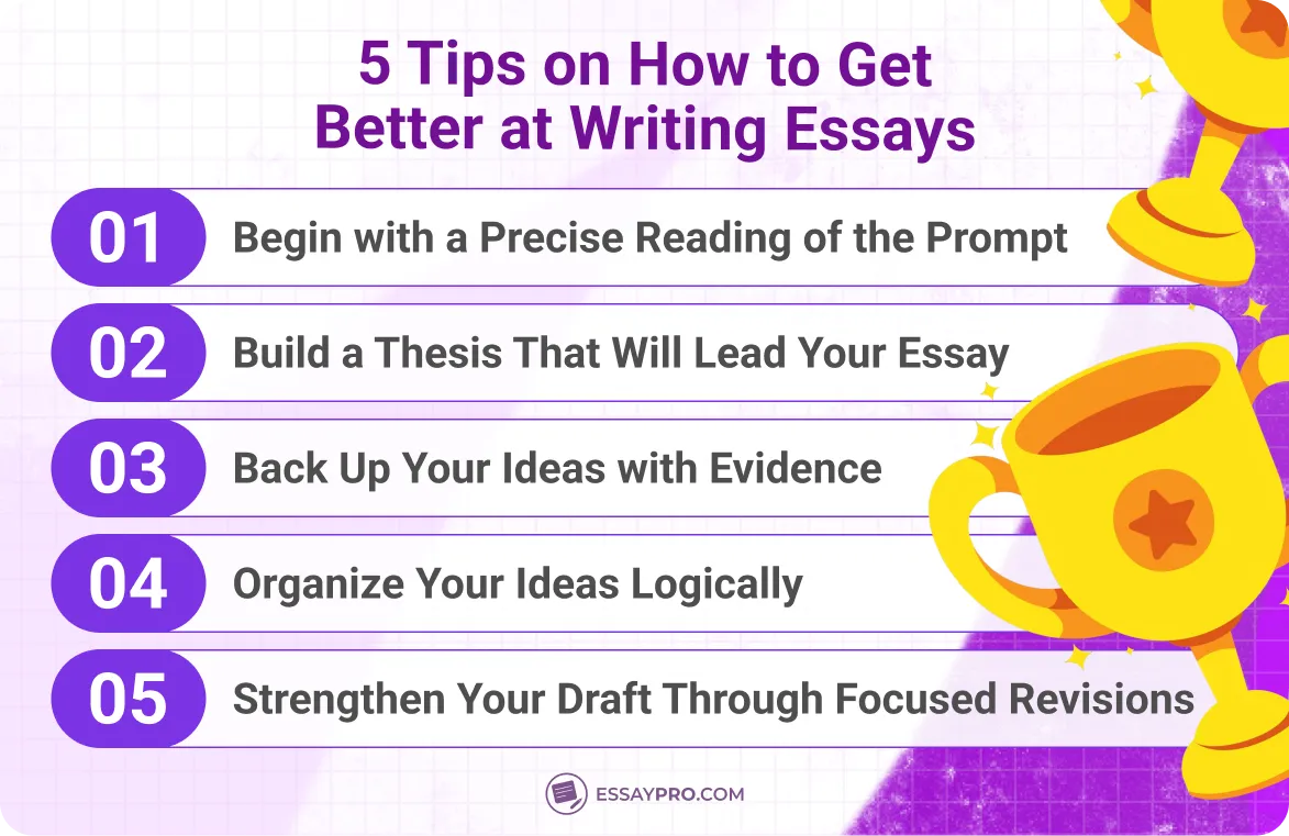 5 tips on how to get better at writing essays