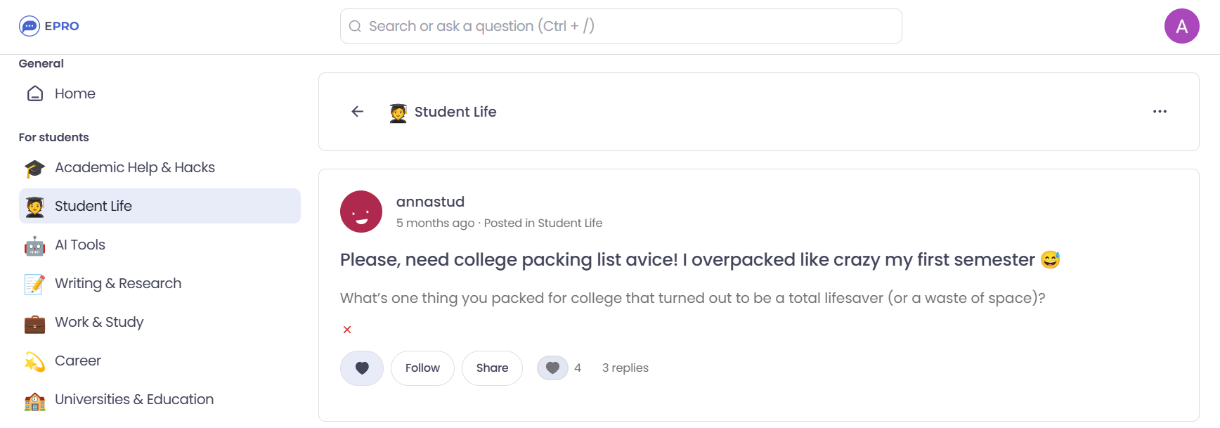 What to Take to University: Demure Checklist