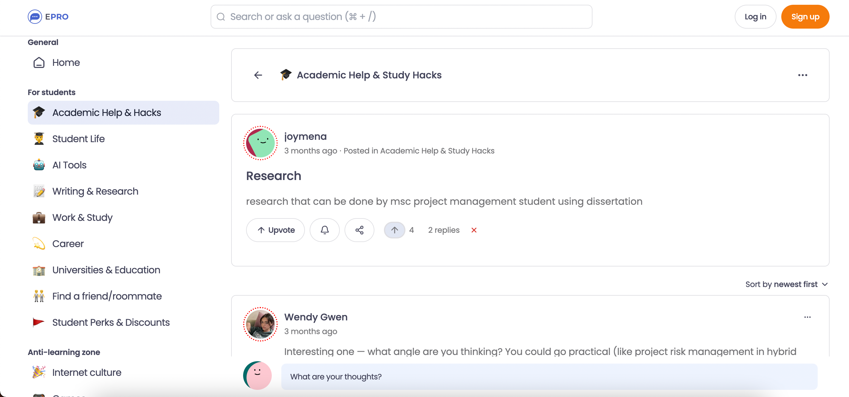 Real Student Strategies for Better Research