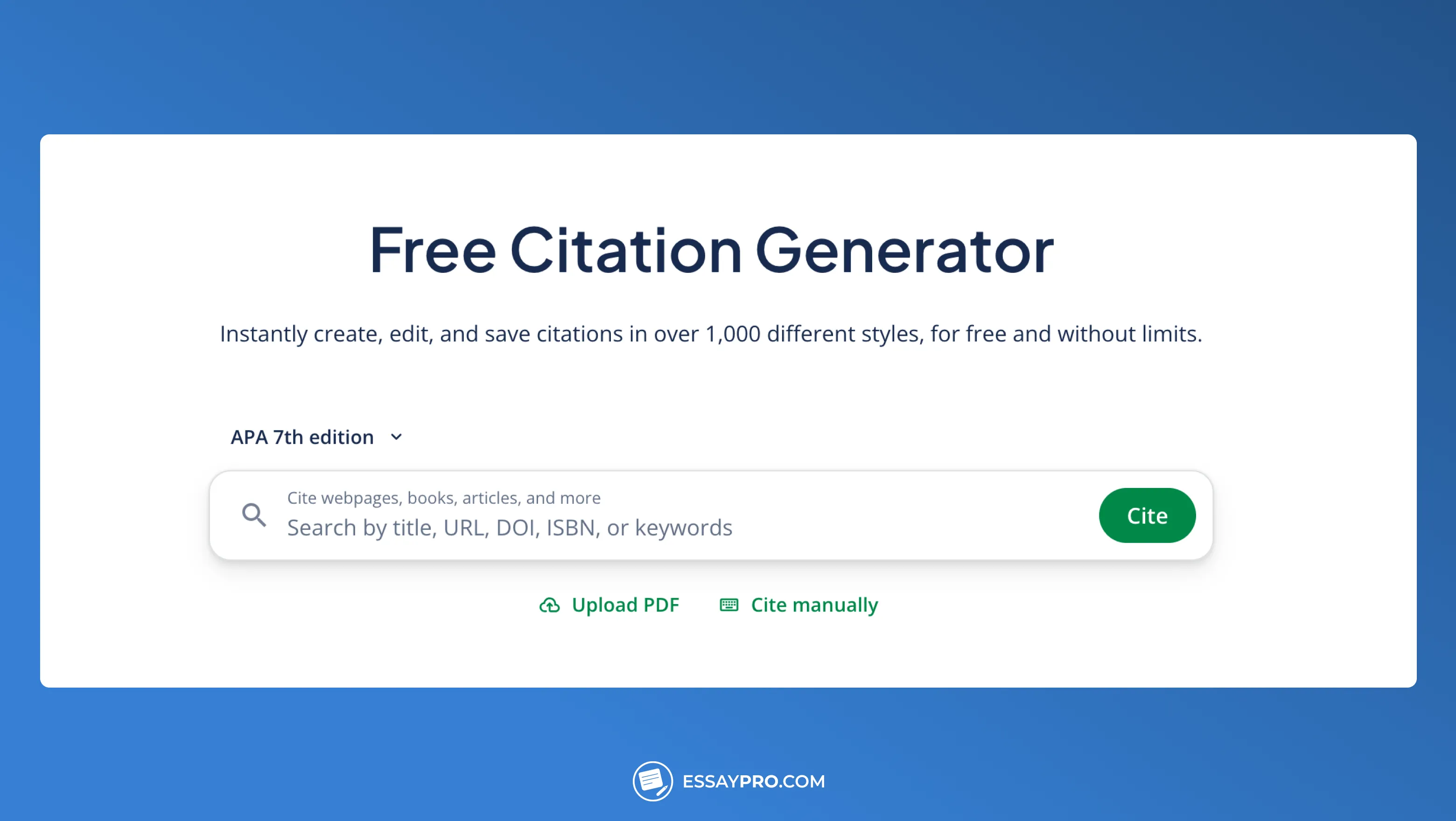 QuillBot Citation Generator