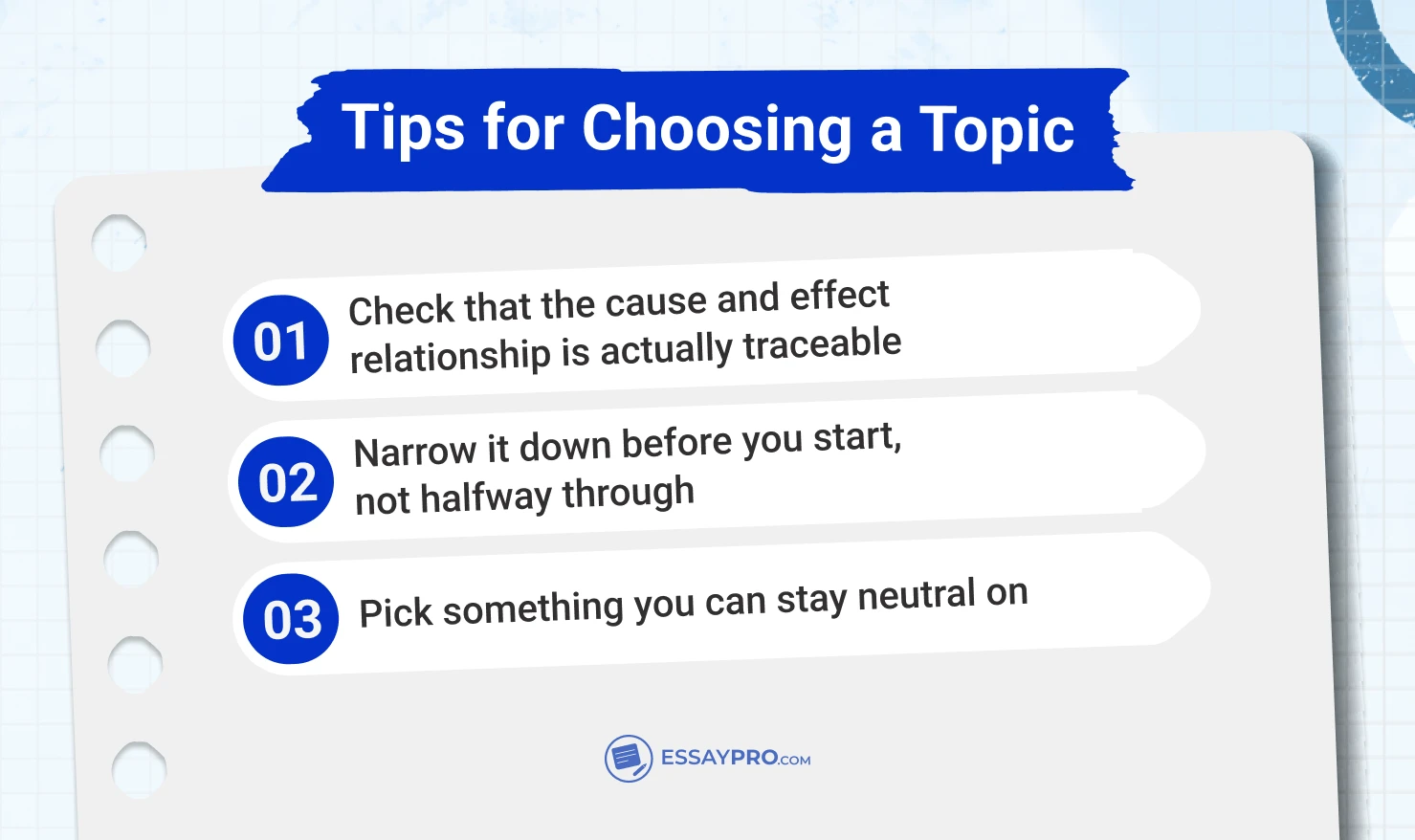 Tips for Choosing a Topic