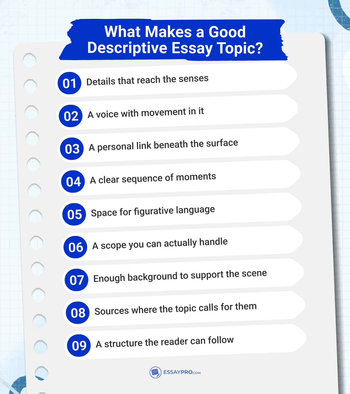 What Makes a Good Descriptive Essay Topic