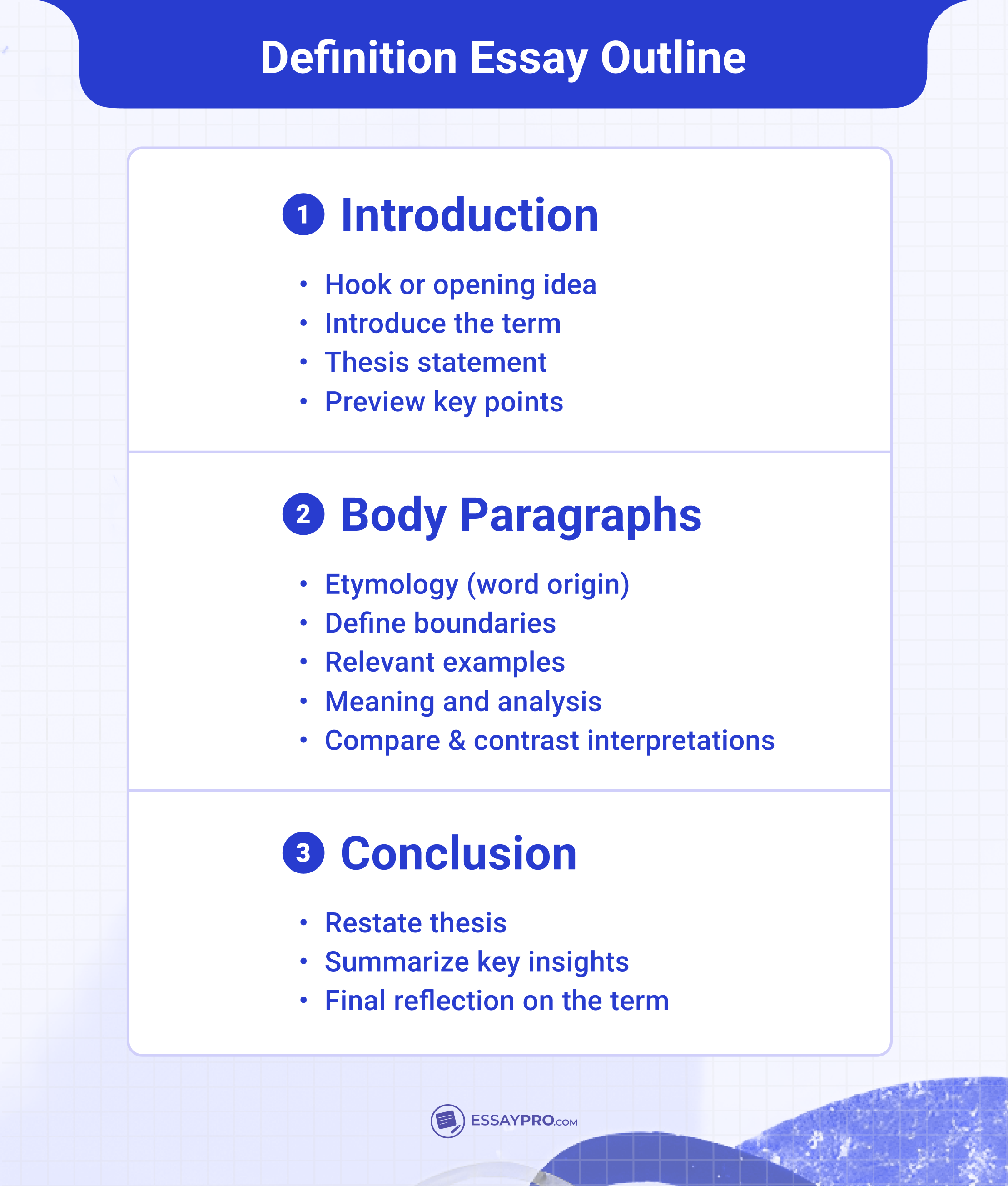 Definition Essay Outline