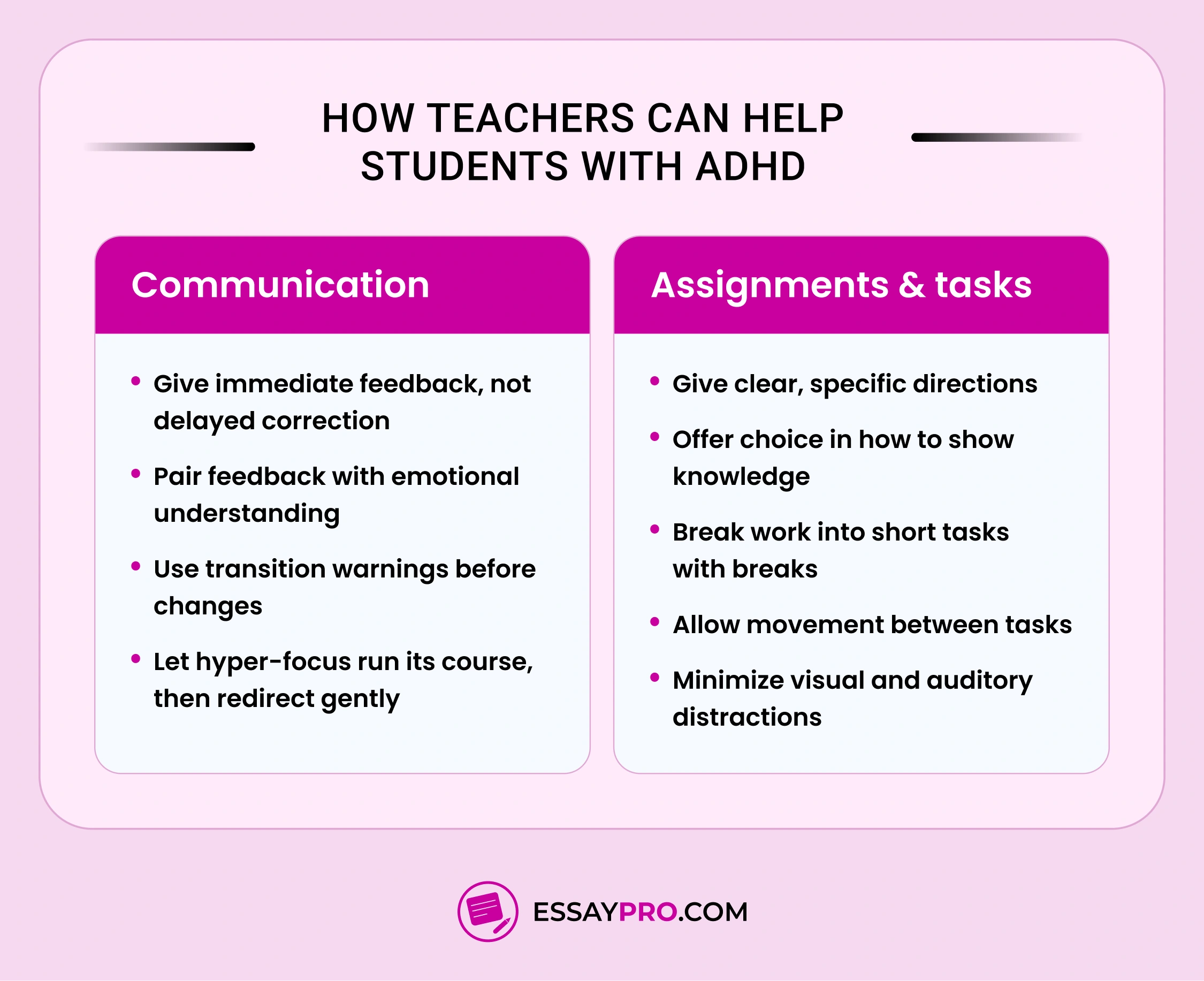 How teachers can help students with ADHD