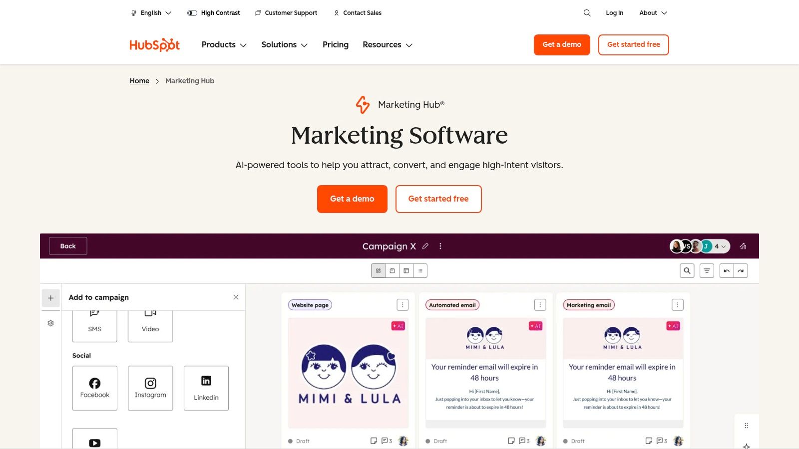 HubSpot Marketing Hub