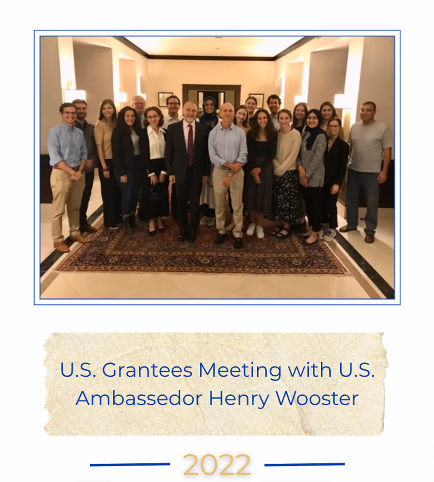 U.S. Grantees Meeting with U.S. Ambassedor Henry Wooster