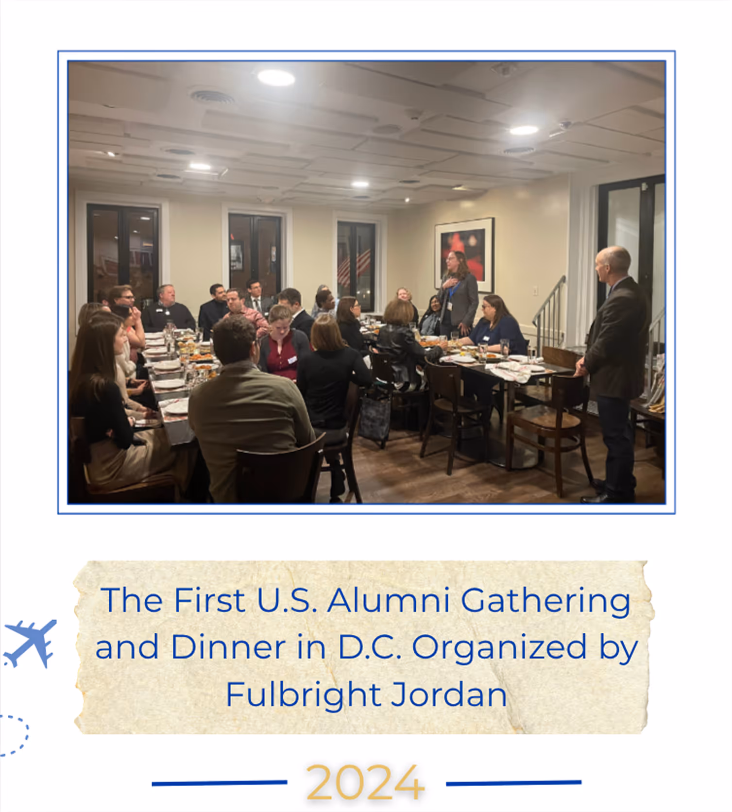 The First U.S. Alumni Gathering and Dinner in D.C. Organized by Fulbright Jordan