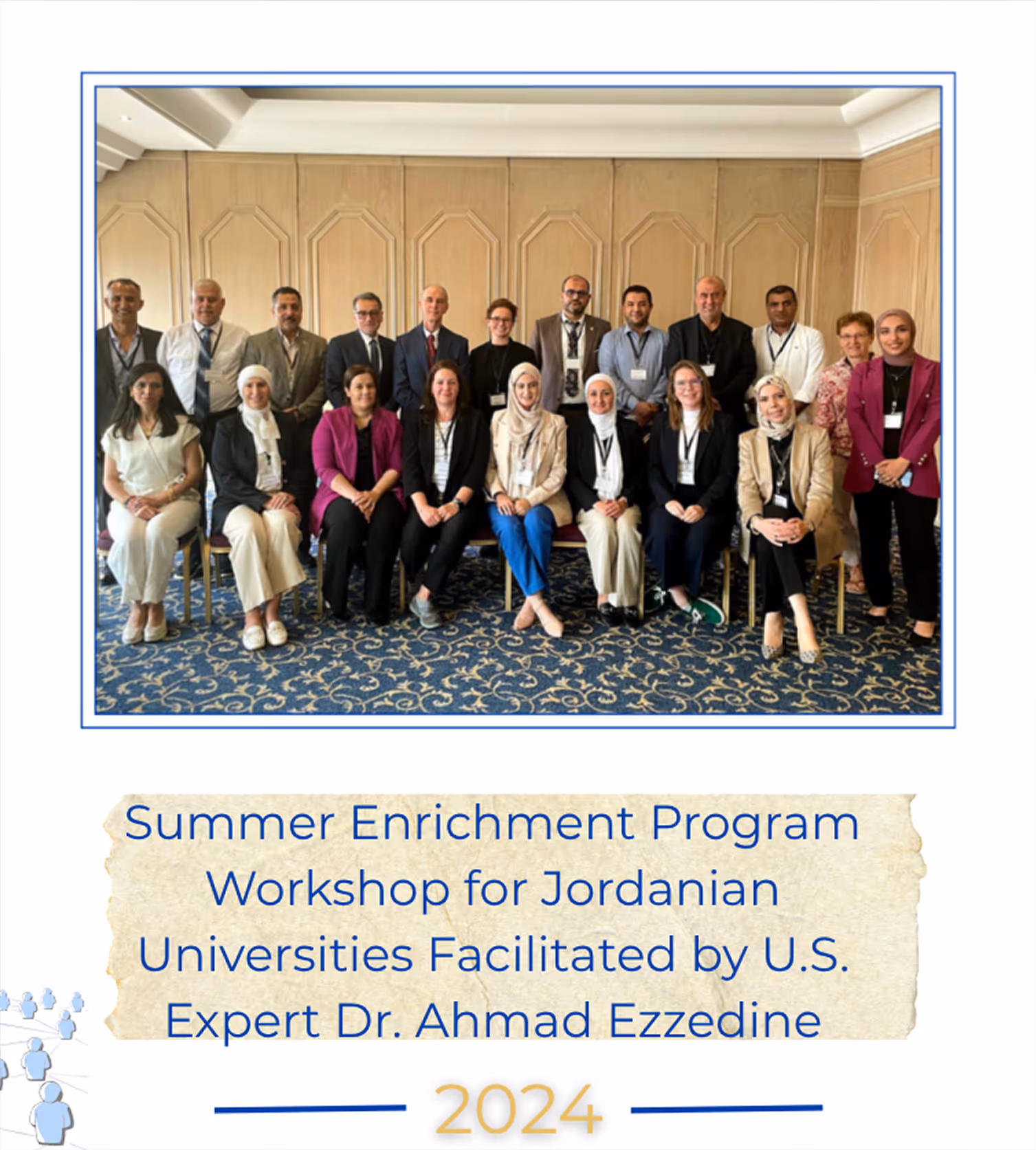 Summer Enrichment Program Workshop for Jordanian Universities Facilitated by U.S. Expert Dr. Ahmad Ezzedine