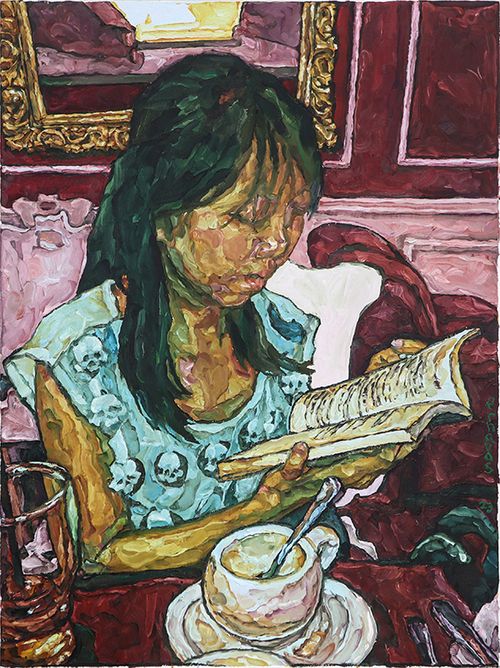 “Mm Reading a Book” by Elaine Roberto Navas © MO_Space