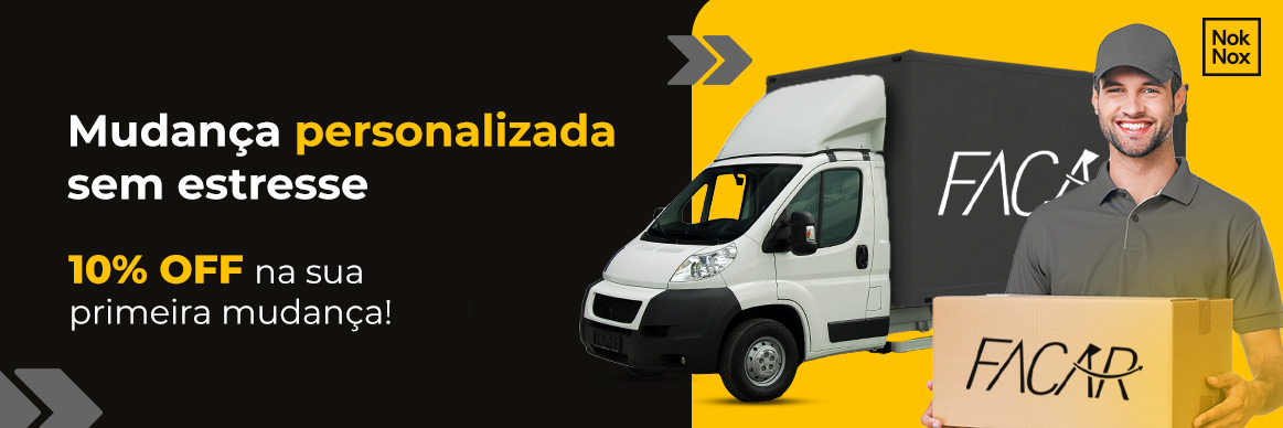 Facar - 10% off na sua primeira mudança