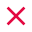 Red cross icon symbolizing an error or close action.