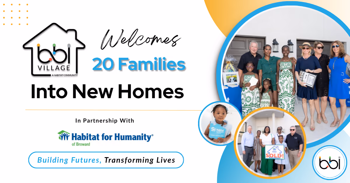 BBI Village Welcomes 20 Families Into New Homes