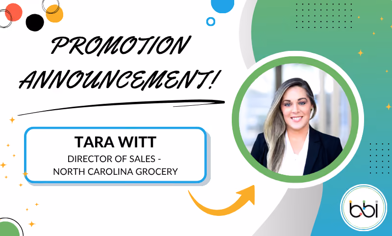Promotion Announcement! Tara Witt, Director of Sales - North Carolina Grocery, with her headshot
