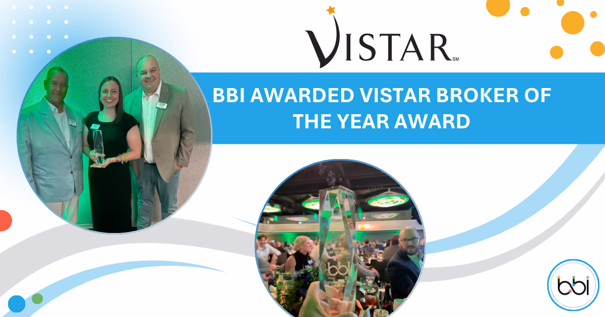BBI Awarded Vistar Broker of the Year Award 2026