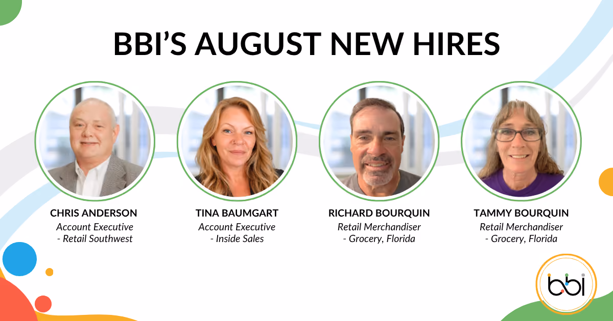 BBI Welcomes Four New Team Members in August