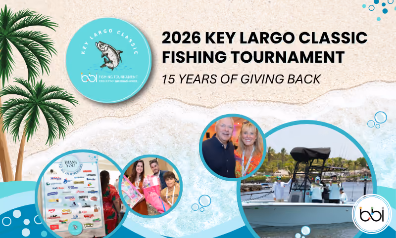 Recap graphic for the 15th annual Key Largo Classic fishing tournament held July 2026
