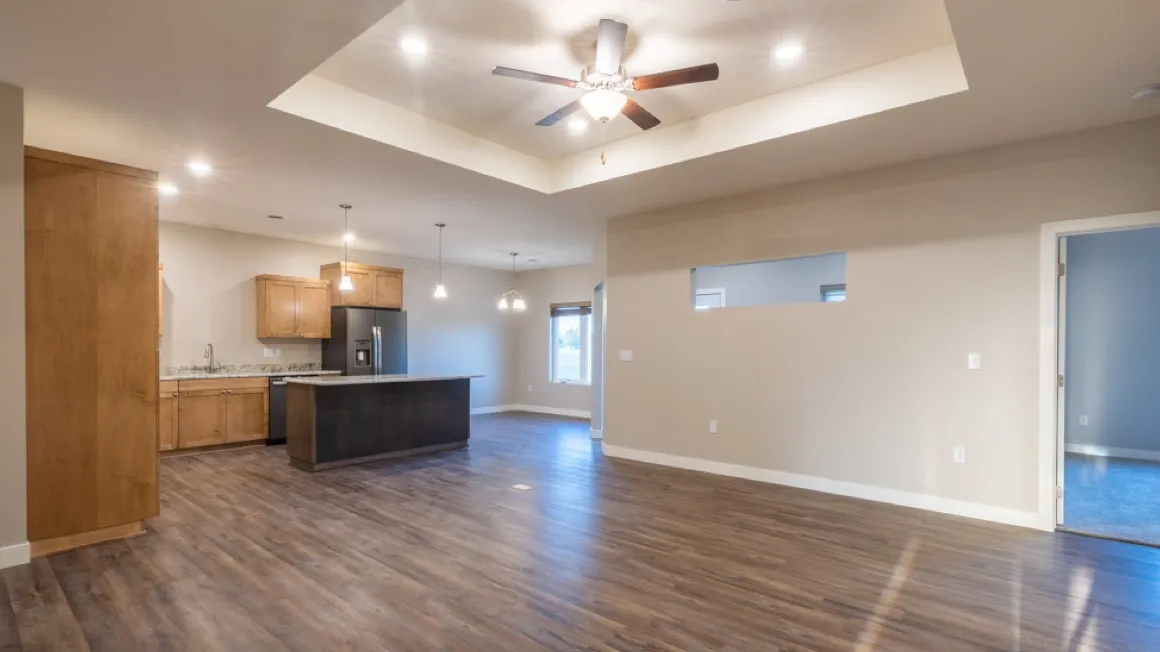 aerial view of neighborhood