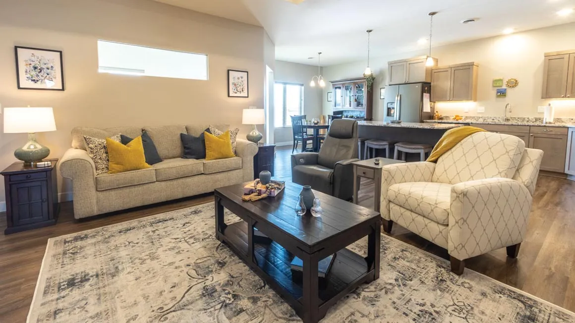 aerial view of neighborhood