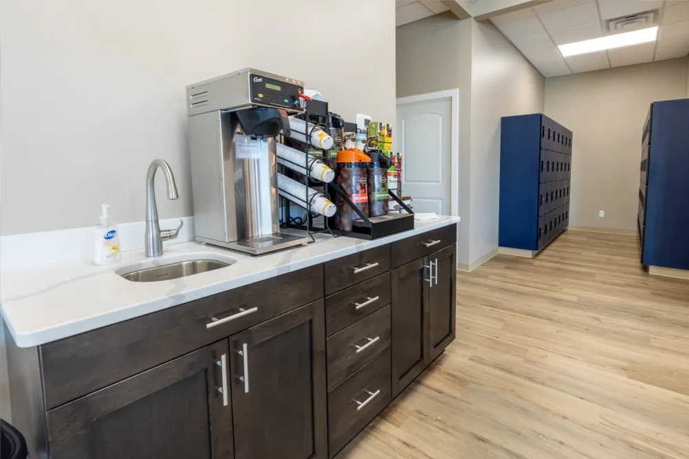 aerial south view of neighborhood