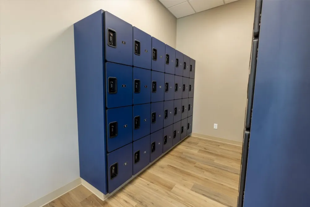 aerial south view of neighborhood