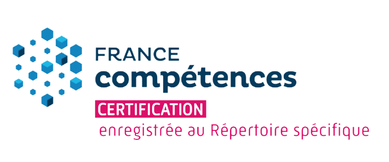 Logo France Compétences — certification enregistrée au Répertoire spécifique