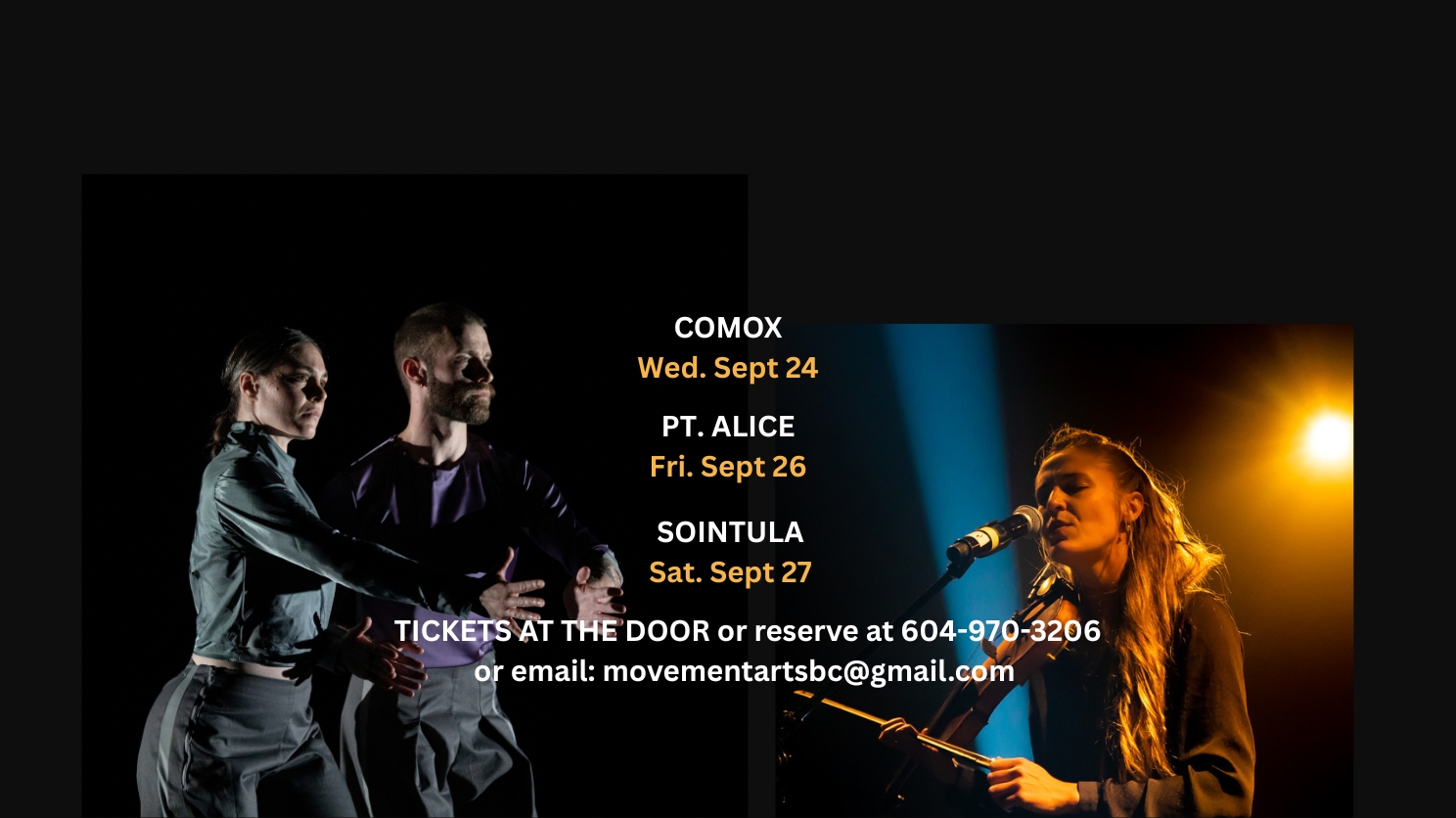 DANCE and LIVE MUSIC DOUBLE BILL!