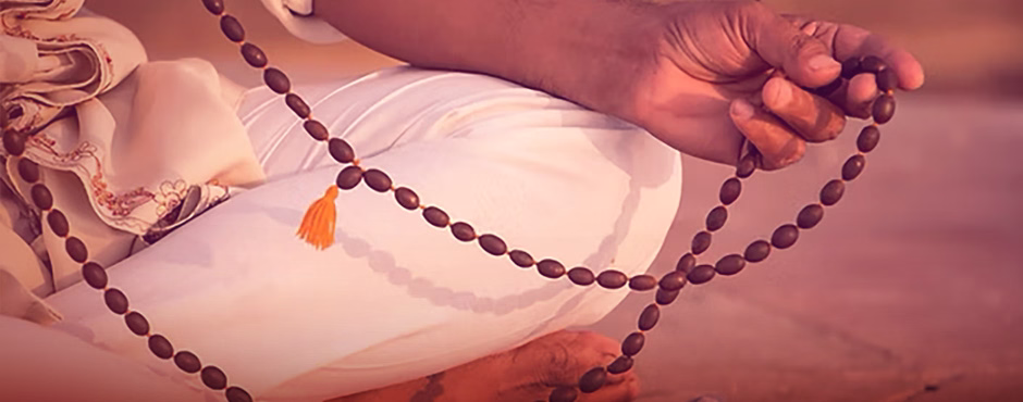 méditation et japa, photographie