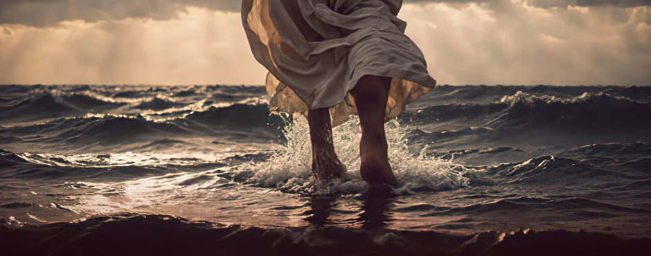 Christ marchant sur l'eau