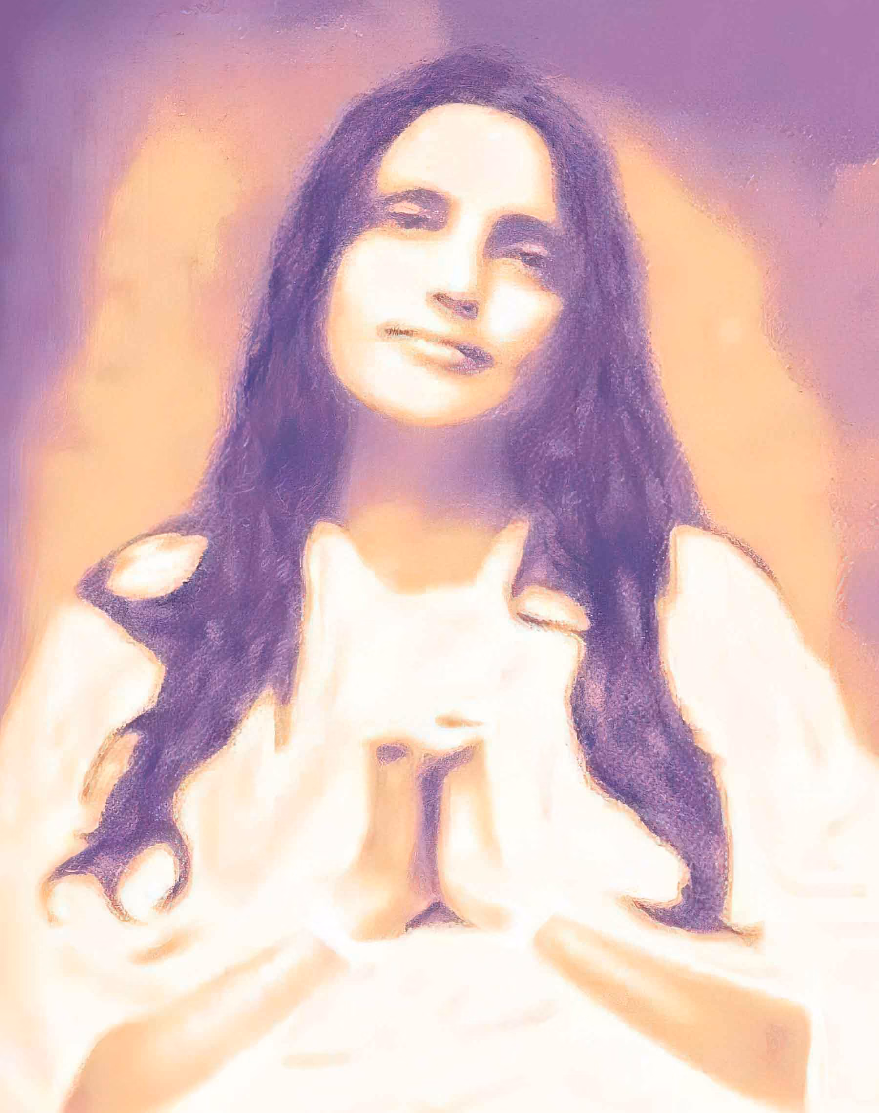 Portrait de Mâ Anandamayi.