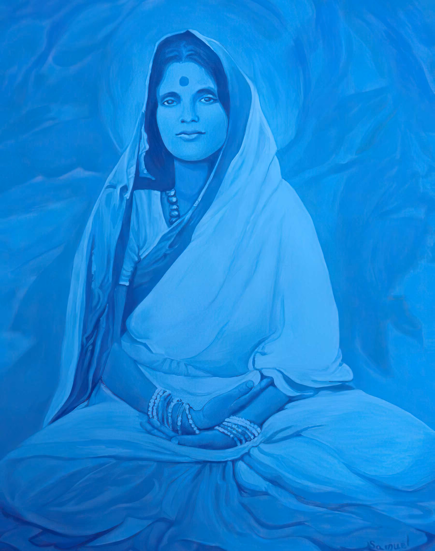 Portrait de Mâ Anandamayi : Nirmala Devi, de Samuel Edelstein.