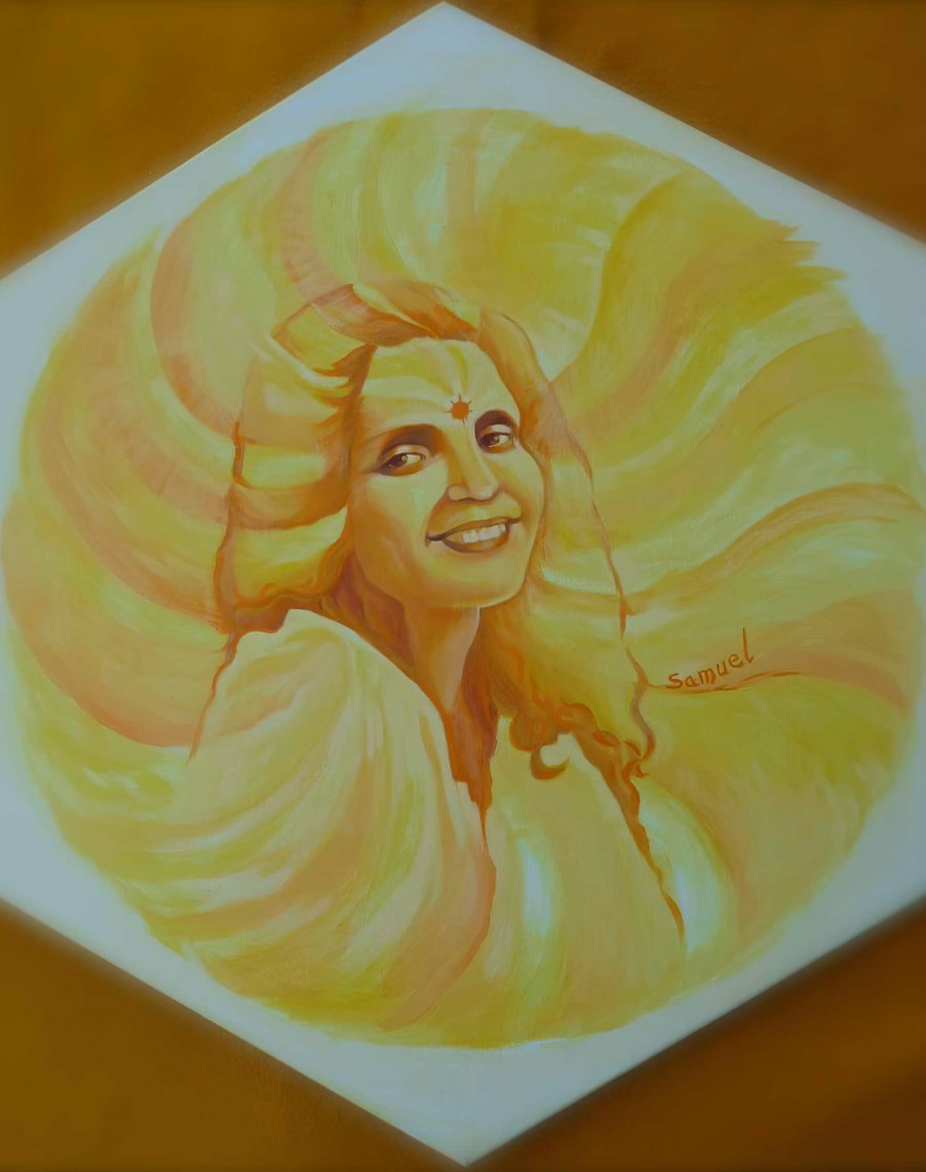 Portrait de Mâ Anandamayi : Smiling Light, de Samuel Edelstein.