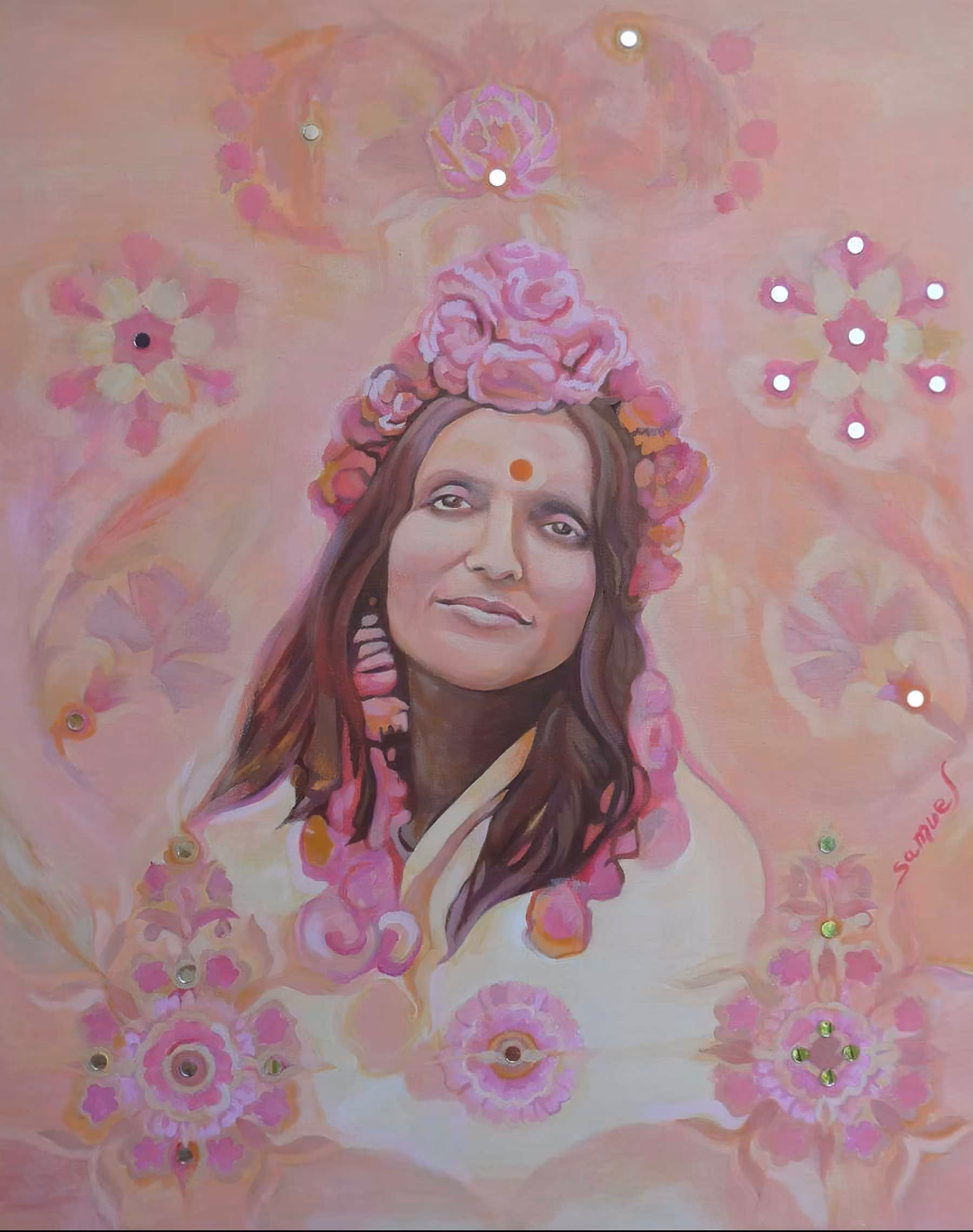 Portrait de Mâ Anandamayi : Joy Mother, de Samuel Edelstein.