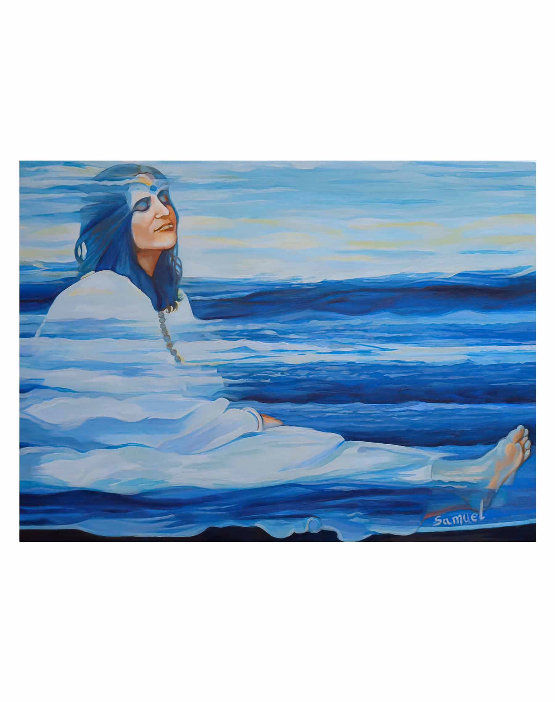 Portrait de Mâ Anandamayi : Dissolution - Laya, de Samuel Edelstein.